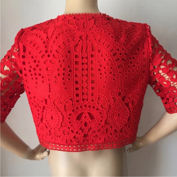 New with tag St. John’s jacket African red size m - Picture 1 of 5